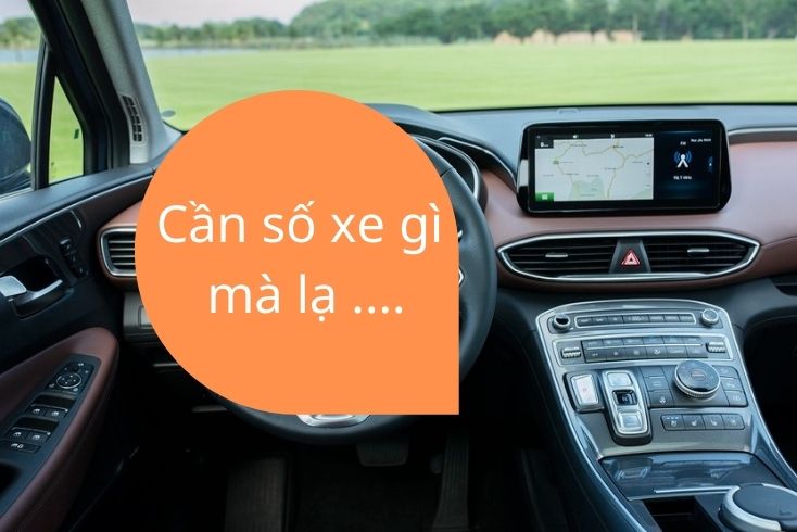 Cần số xe Santafe 2021 dạng nút bấm cực lạ. 8 Cần số xe santafe 2021