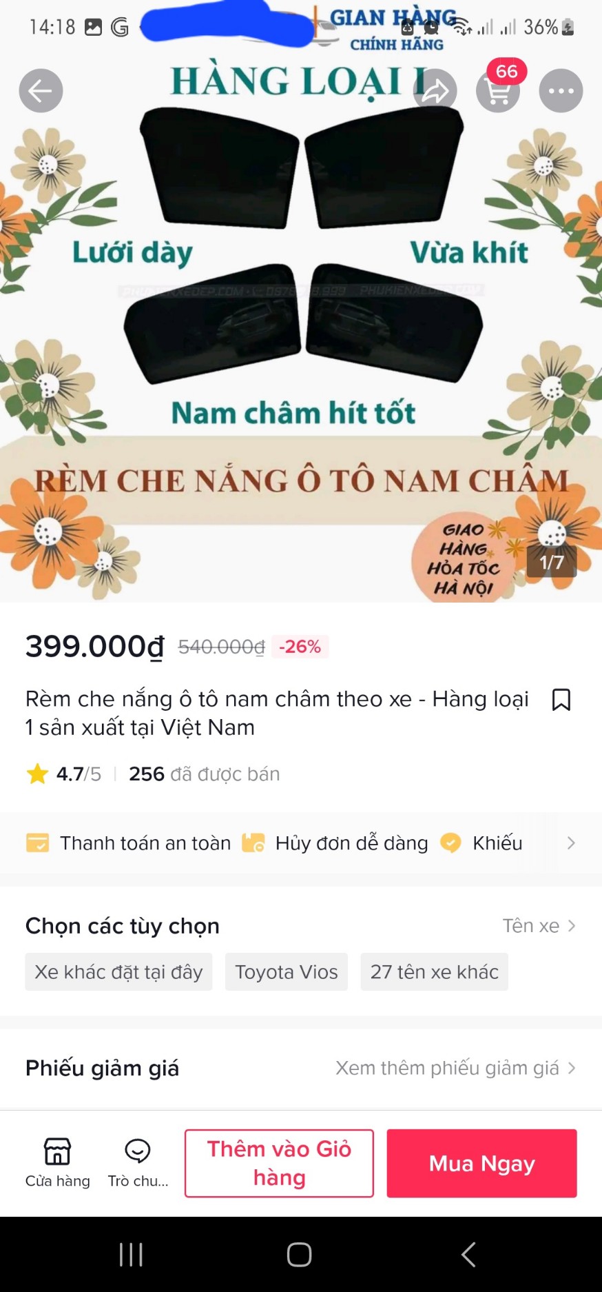 So sánh 2 rèm chắn nắng ô tô nam châm So sánh 2 rèm chắn nắng ô tô nam châm